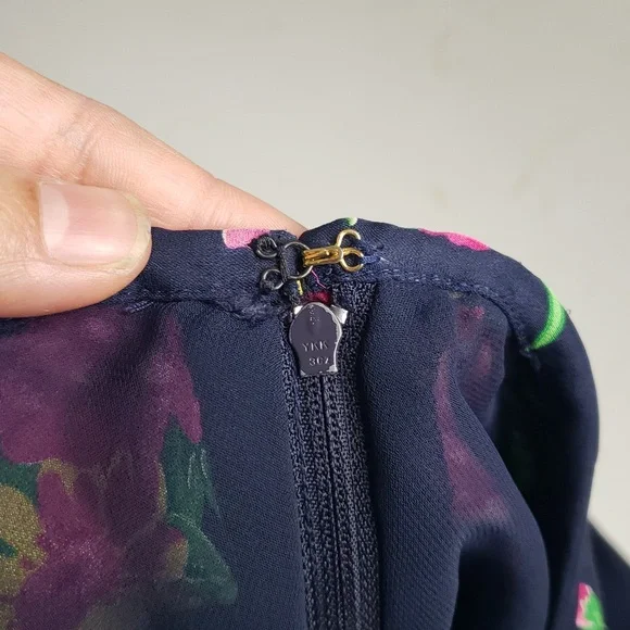 Vintage Lauren Ralph Lauren Womens Silk Floral Maxi Dress Size S Bohemian Y2K - Picture 6 of 16